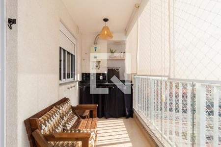 Varanda da Sala de apartamento para alugar com 1 quarto, 37m² em Mooca, São Paulo