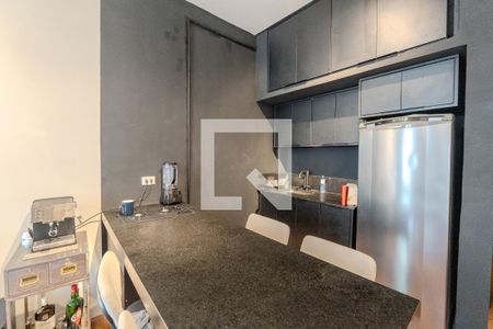 Cozinha de kitnet/studio à venda com 1 quarto, 31m² em Centro Histórico de São Paulo, São Paulo