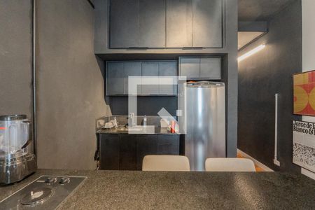 Studio à venda com 31m², 1 quarto e sem vagaCozinha