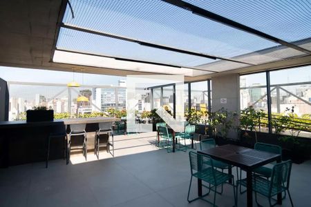 Studio para alugar com 24m², 1 quarto e sem vaga Studio para alugar com 24m², 1 quarto e sem vagaÁrea comum - Churrasqueira