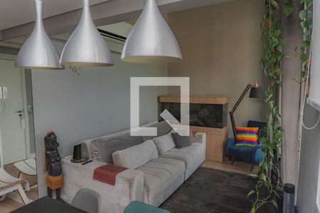 Sala de apartamento à venda com 1 quarto, 64m² em Jardim do Salso, Porto Alegre