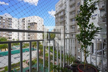 Sala - Varanda de apartamento à venda com 2 quartos, 56m² em Jardim Itu, Porto Alegre