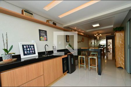 Varanda gourmet de apartamento à venda com 3 quartos, 110m² em Sagrada Família, Belo Horizonte