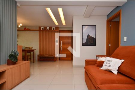 Sala de estar de apartamento à venda com 3 quartos, 110m² em Sagrada Família, Belo Horizonte