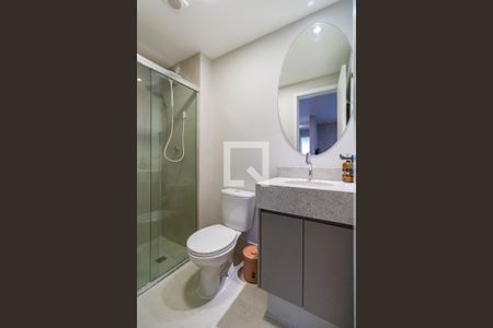 Banheiro da Suíte de apartamento para alugar com 1 quarto, 35m² em Jardim Ampliacao, São Paulo