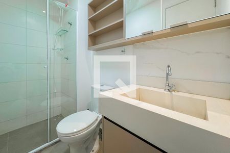 Studio para alugar com 29m², 1 quarto e 1 vaga Studio para alugar com 29m², 1 quarto e 1 vagaBanheiro