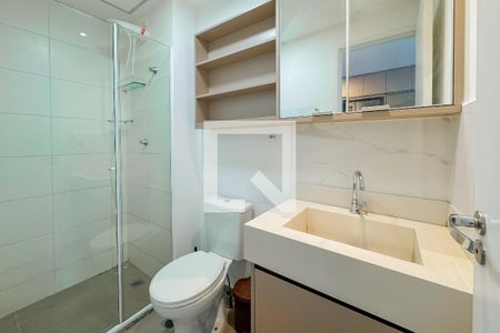 Studio para alugar com 29m², 1 quarto e 1 vaga Studio para alugar com 29m², 1 quarto e 1 vagaBanheiro