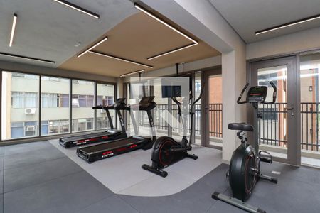 Studio para alugar com 24m², 1 quarto e sem vaga Studio para alugar com 24m², 1 quarto e sem vagaÁrea comum - Academia