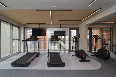 Studio para alugar com 24m², 1 quarto e sem vaga Studio para alugar com 24m², 1 quarto e sem vagaÁrea comum - Academia