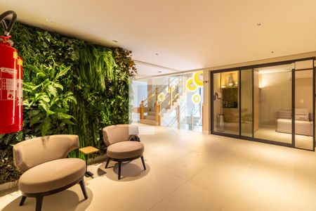 Studio à venda com 33m², 1 quarto e sem vaga Studio à venda com 33m², 1 quarto e sem vagaÁrea comum - Hall Social