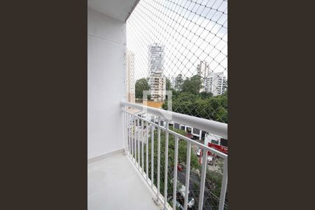 Varanda da Sala de apartamento para alugar com 2 quartos, 56m² em Vila Andrade, São Paulo