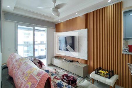 Sala de apartamento para alugar com 2 quartos, 82m² em Aviação, Praia Grande