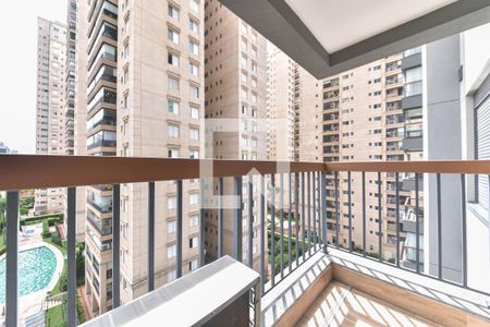 Varanda de kitnet/studio à venda com 1 quarto, 32m² em Brooklin, São Paulo