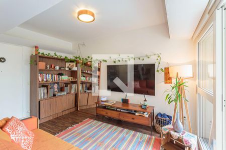 Sala de apartamento à venda com 1 quarto, 60m² em Moema, São Paulo