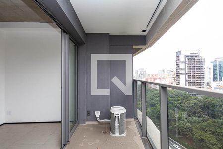Varanda de kitnet/studio para alugar com 1 quarto, 22m² em Paraíso, São Paulo