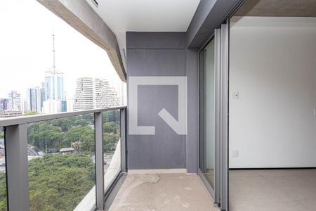 Varanda de kitnet/studio para alugar com 1 quarto, 22m² em Paraíso, São Paulo
