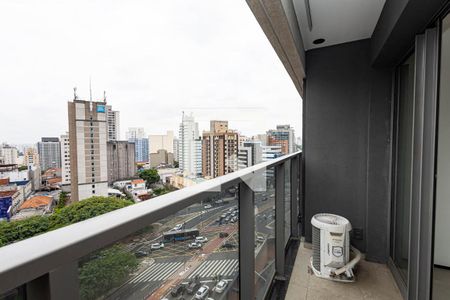 Varanda de kitnet/studio para alugar com 1 quarto, 22m² em Paraíso, São Paulo