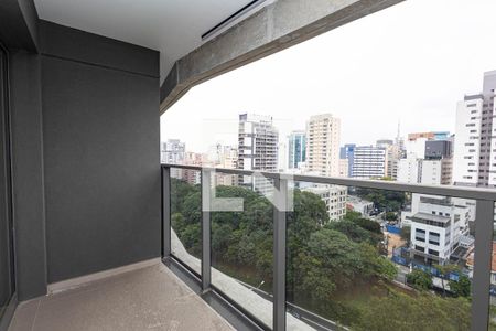 Varanda de kitnet/studio para alugar com 1 quarto, 22m² em Paraíso, São Paulo