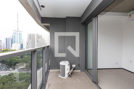 Varanda de kitnet/studio para alugar com 1 quarto, 22m² em Paraíso, São Paulo