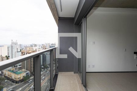 Varanda de kitnet/studio para alugar com 1 quarto, 22m² em Paraíso, São Paulo