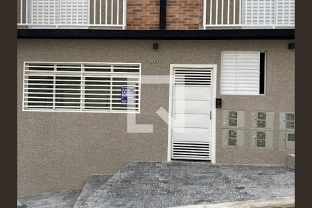 Studio para alugar com 32m², 1 quarto e sem vagaFachada com plaquinha