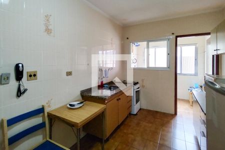 Cozinha de apartamento para alugar com 1 quarto, 60m² em Vila Tupi, Praia Grande