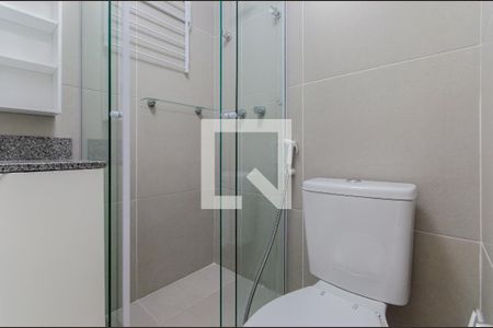 Banheiro de kitnet/studio para alugar com 1 quarto, 21m² em Vila Mariana, São Paulo