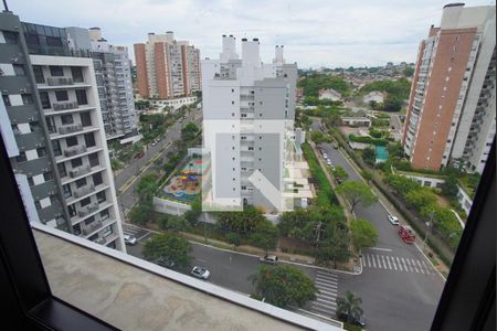 Sala - Vista de apartamento à venda com 1 quarto, 74m² em Jardim do Salso, Porto Alegre