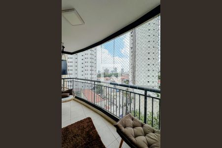 Varanda da Sala de apartamento para alugar com 3 quartos, 121m² em Água Rasa, São Paulo