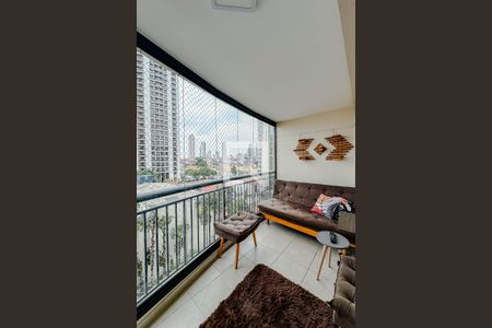 Varanda da Sala de apartamento para alugar com 3 quartos, 121m² em Água Rasa, São Paulo