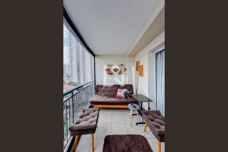 Varanda da Sala de apartamento para alugar com 3 quartos, 121m² em Água Rasa, São Paulo