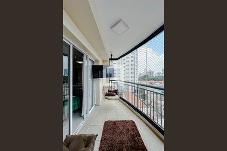 Varanda da Sala de apartamento para alugar com 3 quartos, 121m² em Água Rasa, São Paulo