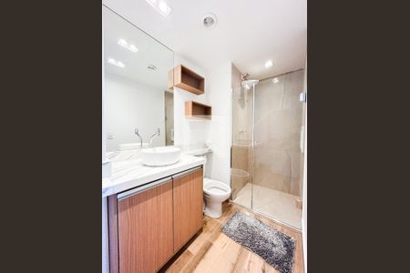 Banheiro de apartamento para alugar com 1 quarto, 44m² em Santo Amaro, São Paulo