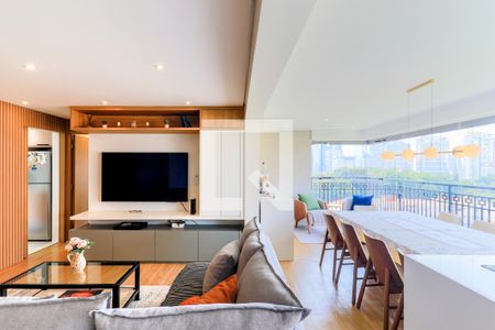 Sala de apartamento à venda com 3 quartos, 113m² em Santo Amaro, São Paulo