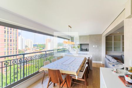 Varanda Gourmet de apartamento à venda com 3 quartos, 113m² em Santo Amaro, São Paulo