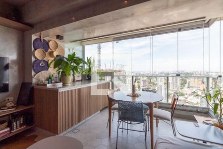 Varanda da Sala de apartamento à venda com 2 quartos, 62m² em Butantã, São Paulo