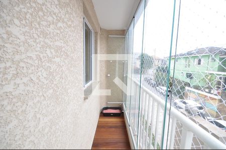 Sacada da Sala de apartamento para alugar com 1 quarto, 29m² em Parque Vitoria, São Paulo