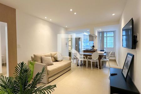 Sala de apartamento à venda com 2 quartos, 78m² em Leblon, Rio de Janeiro
