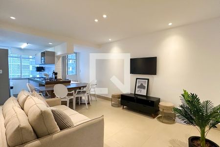 Sala de apartamento à venda com 2 quartos, 78m² em Leblon, Rio de Janeiro