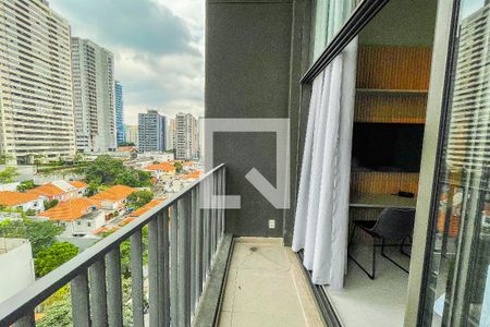 Studio à venda com 27m², 1 quarto e sem vagaVaranda