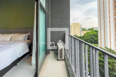 Studio à venda com 27m², 1 quarto e sem vagaVaranda