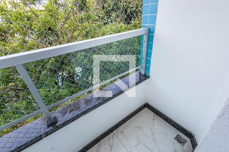 Varanda da Suíte de apartamento à venda com 3 quartos, 80m² em Sinimbu, Belo Horizonte