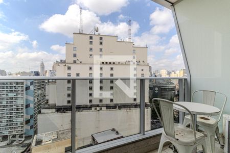 Varanda de kitnet/studio à venda com 1 quarto, 46m² em Centro, São Paulo