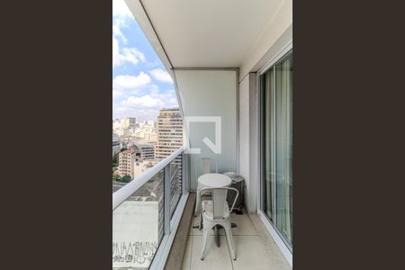 Varanda de kitnet/studio à venda com 1 quarto, 46m² em Centro, São Paulo