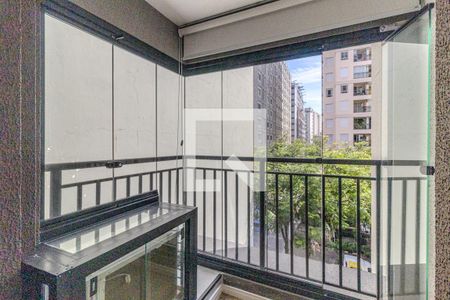 Varanda de kitnet/studio para alugar com 1 quarto, 25m² em Santa Cecilia, São Paulo