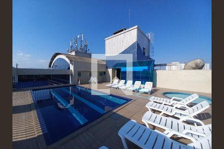 Área comum - Piscina de kitnet/studio para alugar com 1 quarto, 36m² em , São Vicente