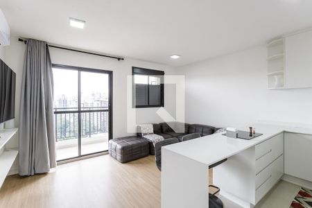 Sala/Cozinha de apartamento para alugar com 1 quarto, 40m² em Moema, São Paulo