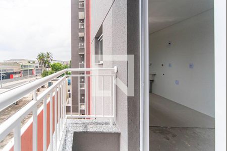 Varanda da Sala de apartamento para alugar com 2 quartos, 56m² em Parque das Nações, Santo André
