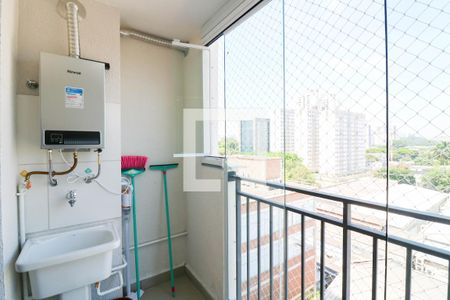 Varanda Sala/Cozinha de apartamento para alugar com 2 quartos, 36m² em Jardim Caravelas, São Paulo