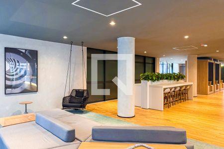 Studio para alugar com 23m², 1 quarto e sem vaga Studio para alugar com 23m², 1 quarto e sem vagaHall social